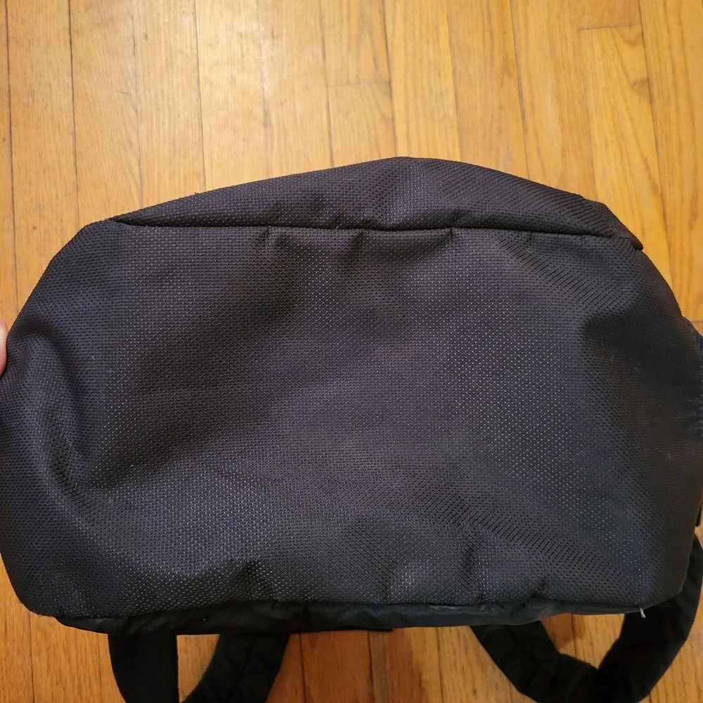 Puma ECHO Black Grey Geometric Dura Base Backpack School Hiking 17x15 in Outdoor